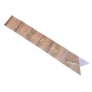 4th Birthday Sash Rose Gold Glitter Kids Birthday Girl Party Sash + Pearl Pin